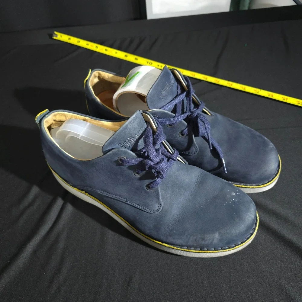 Samuel Hubbard Hubbard Free Mens 12 Navy Blue Leather Vibram Oxford M1100-016
